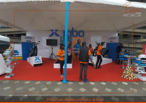 Exhibition Stand Kenya KIBO motorbike